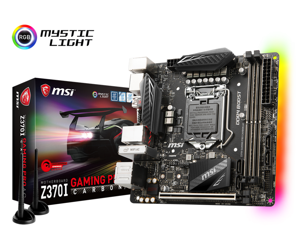 MSI Z370I Gaming Pro Carbon AC - Motherboard Specifications On